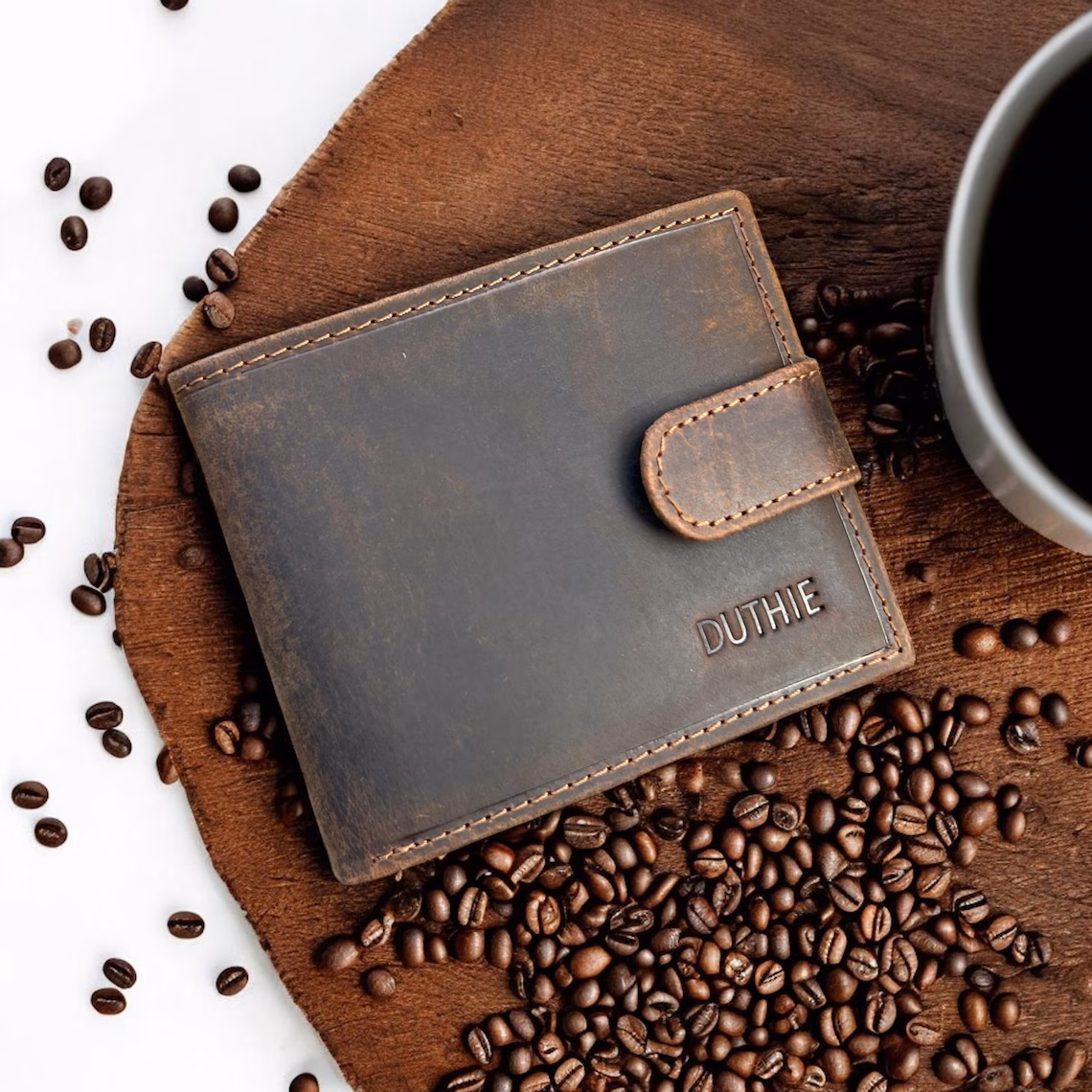 Personalised Wallet Premium Quality Leather Men's Wallet | Gift For Him | Anniversary, Groomsmen, Birthday, Graduation Gift, Christmas Gift