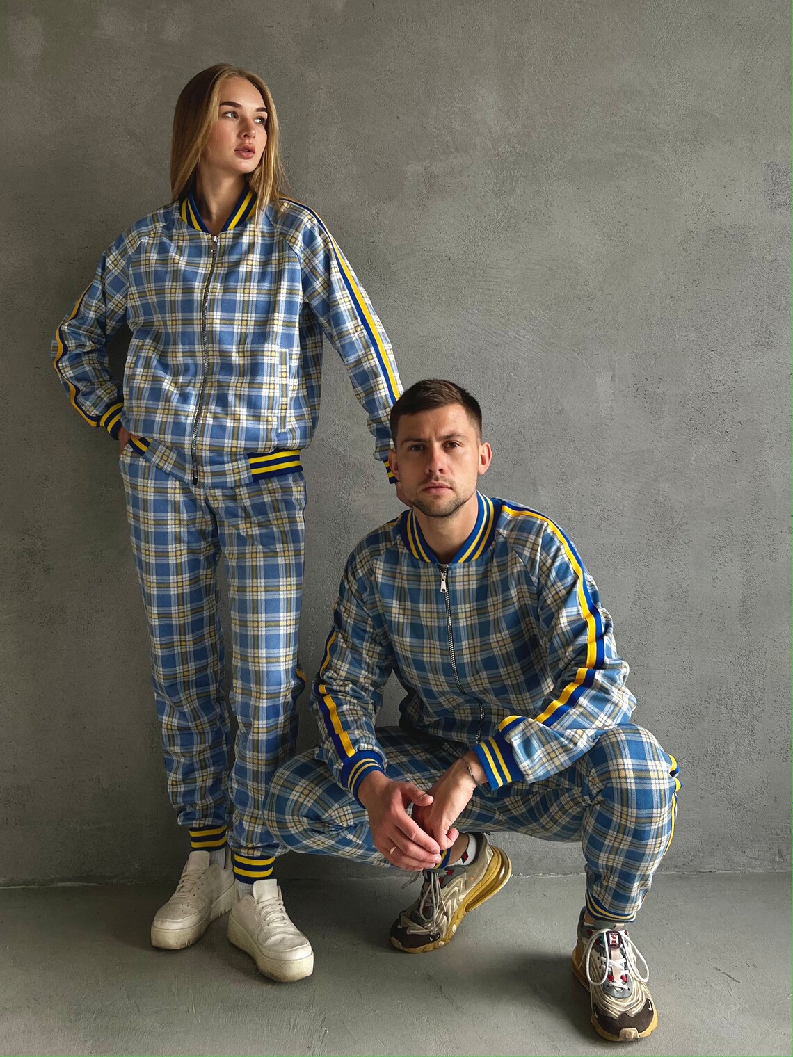 Matching Couple Tracksuit Set | Solidarity with UKRAINE | Support Ukraine Tracksuit | S, M, L, XL, 2XL, 3XL, 4XL, Custom Size