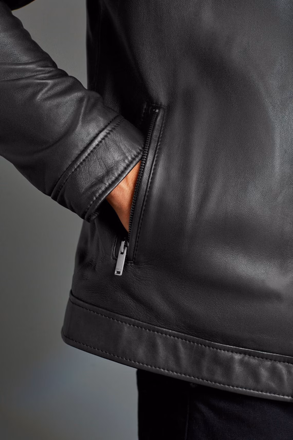 Black/Brown Leather Racer Jacket. leather jacket men, men's leather jacket, vintage leather,90s leather jacket, men's black jacket