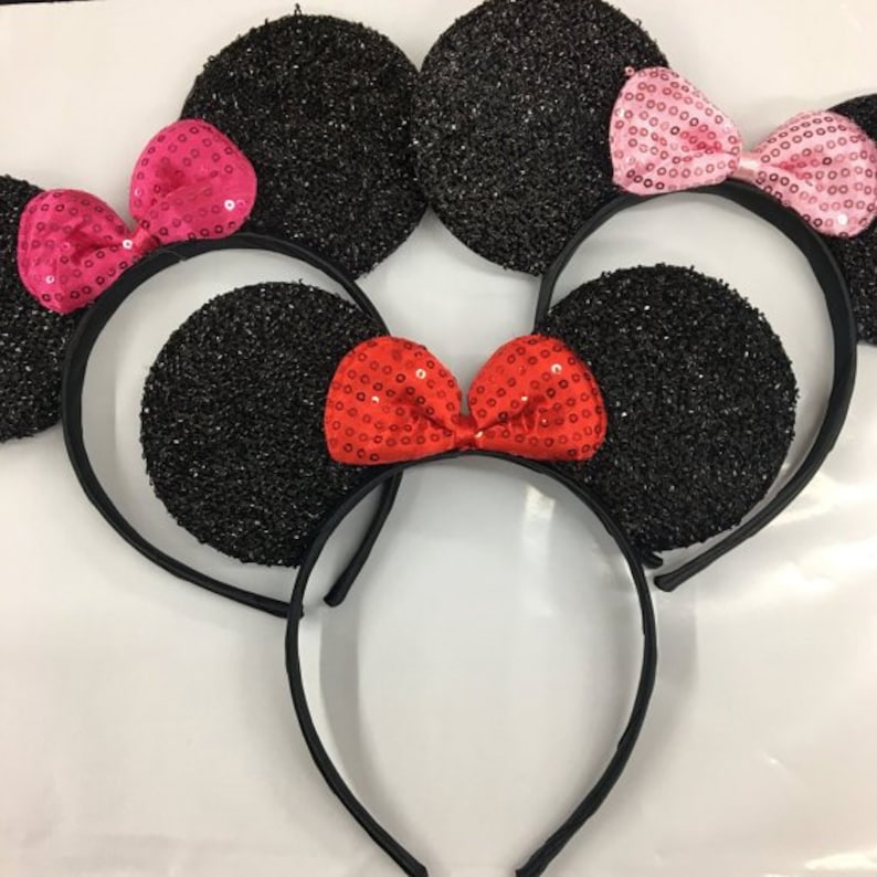 Boy Girls Mouse Ears Headband/Family Trip/Disney Party / Theme Party / Disney Ears Headband/Princess Headband/One Size Fits All/DIY Mouse