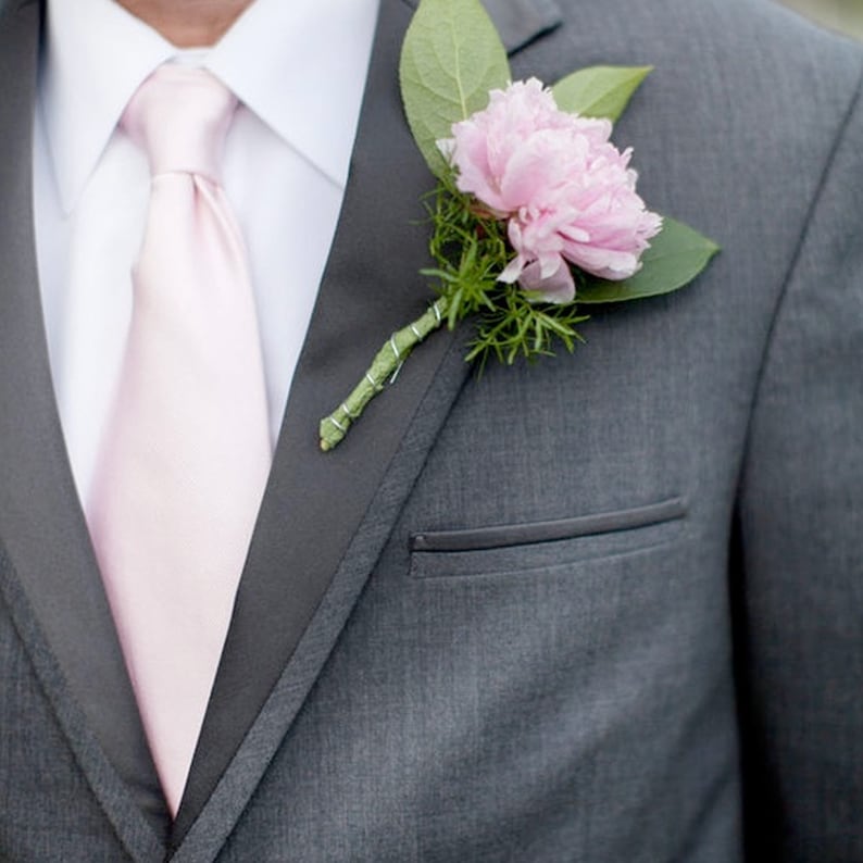 Blush Necktie | Men's Wedding Tie in Blush Pink (3.25" width)