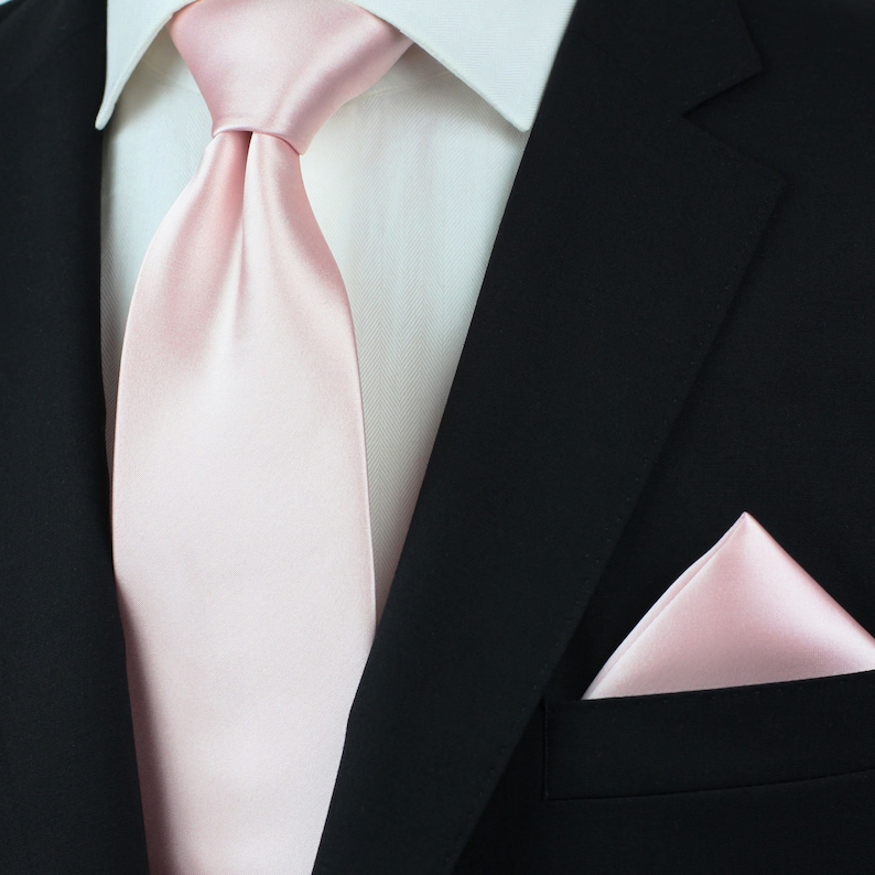 Blush Necktie | Men's Wedding Tie in Blush Pink (3.25" width)