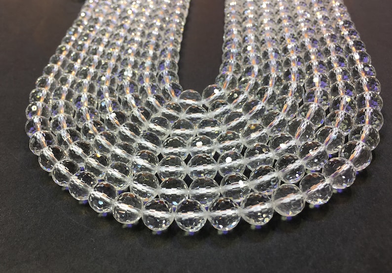 Natural Clear Crystal Quartz Faceted Round beads Fine Cut Loose Beads DIY Jewelry Making Design for Bracelet AAA Quality 6mm 8mm 10mm 12mm
Analyze listing