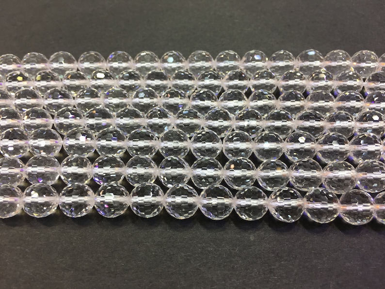 Natural Clear Crystal Quartz Faceted Round beads Fine Cut Loose Beads DIY Jewelry Making Design for Bracelet AAA Quality 6mm 8mm 10mm 12mm
Analyze listing