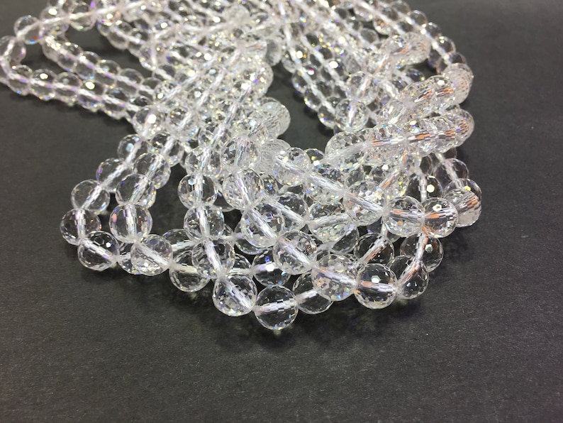 Natural Clear Crystal Quartz Faceted Round beads Fine Cut Loose Beads DIY Jewelry Making Design for Bracelet AAA Quality 6mm 8mm 10mm 12mm
Analyze listing