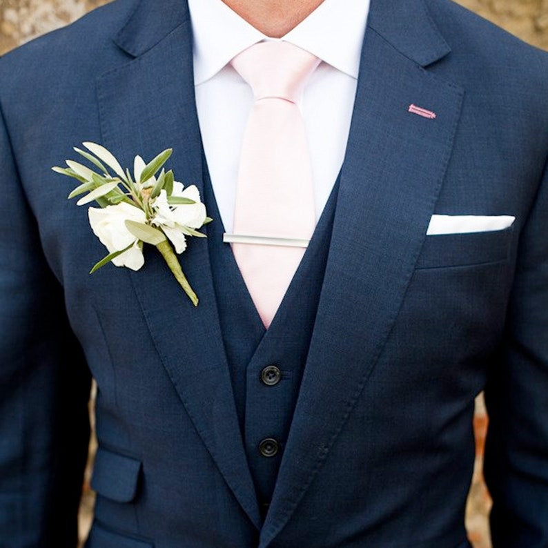 Blush Necktie | Men's Wedding Tie in Blush Pink (3.25" width)