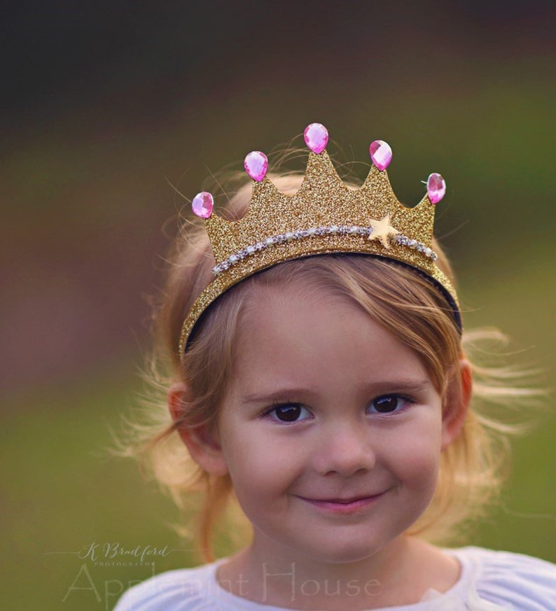 Birthday crown, Pinkalicious Crown, Princess crown, Halloween costume crown, Tiara headband with wand for kids, girls adult's