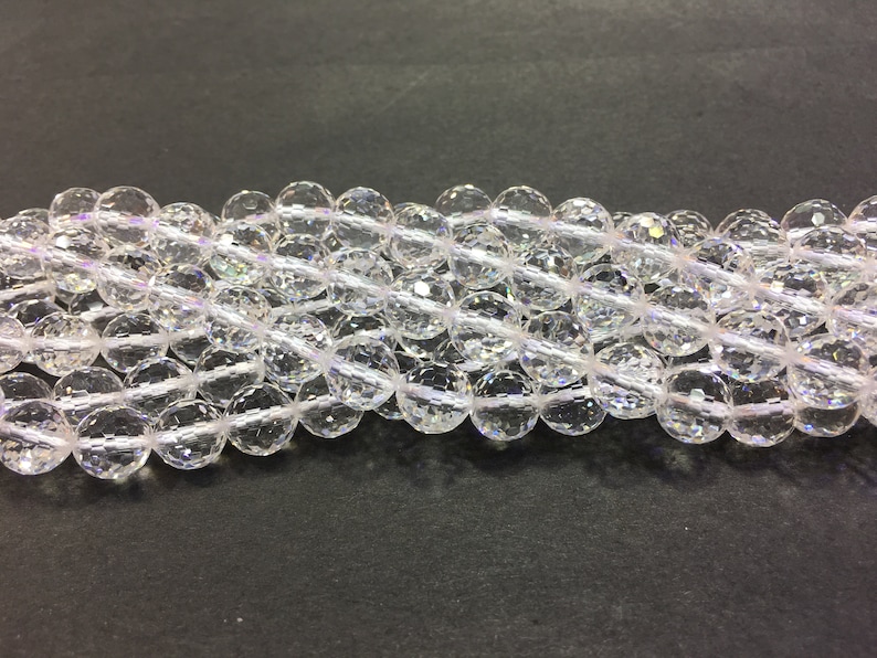 Natural Clear Crystal Quartz Faceted Round beads Fine Cut Loose Beads DIY Jewelry Making Design for Bracelet AAA Quality 6mm 8mm 10mm 12mm
Analyze listing