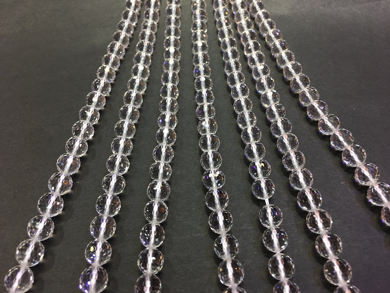 Natural Clear Crystal Quartz Faceted Round beads Fine Cut Loose Beads DIY Jewelry Making Design for Bracelet AAA Quality 6mm 8mm 10mm 12mm
Analyze listing