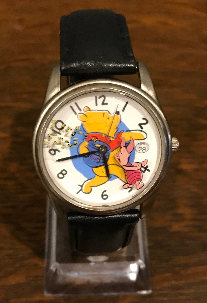 1990’s Timex Disney Winnie-the-Pooh and Piglet Wristwatch- Vintage Unisex Timex Pooh and Piglet Watch
