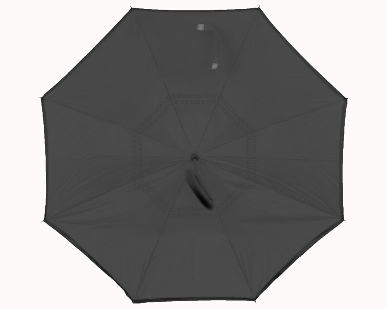 Personalized Inverted Umbrella, Monogram C-Handle, Teacher Gift