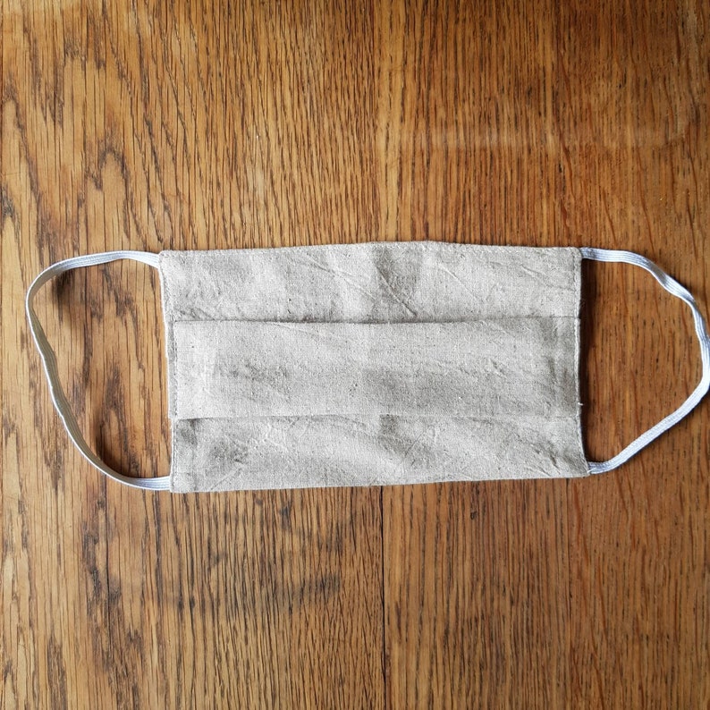 Hemp Face Mask . Face Covering . Washable & Reusable . Double Layer . Large . Face Mask Men . Beard Face Mask . Unisex Face Mask .