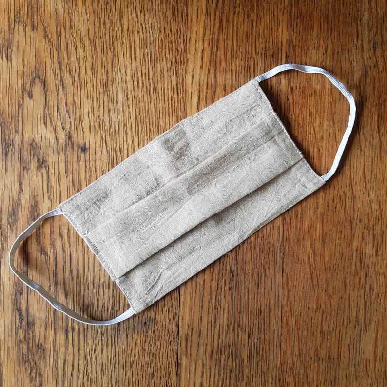 Hemp Face Mask . Face Covering . Washable & Reusable . Double Layer . Large . Face Mask Men . Beard Face Mask . Unisex Face Mask .