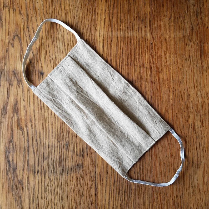 Hemp Face Mask . Face Covering . Washable & Reusable . Double Layer . Large . Face Mask Men . Beard Face Mask . Unisex Face Mask .