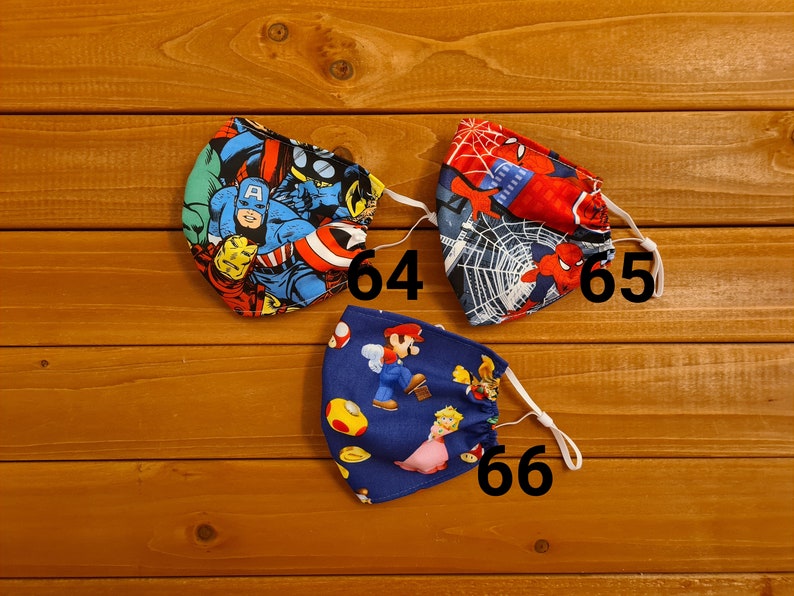 Face Mask Kids & Adult Adjustable Masks HandMade in UK Soft Cotton Face Covering Cover