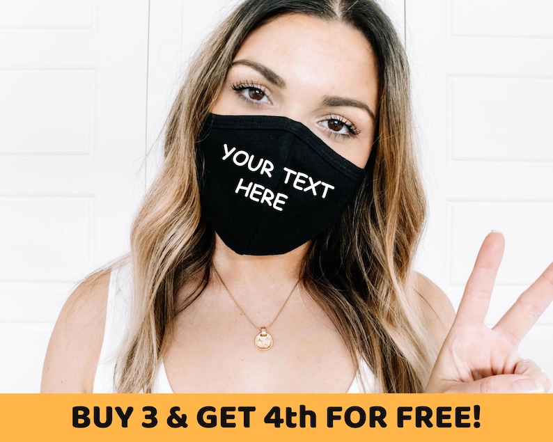 Custom Face Mask, Personalized Face Mask Washable & Reusable, Adult Face Mask Made in USA