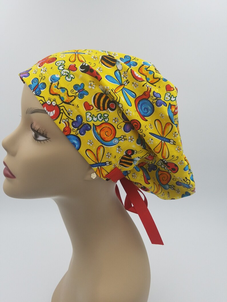 Women's surgical scrub hats, or scrub caps-Bugs Around
Analyze listing