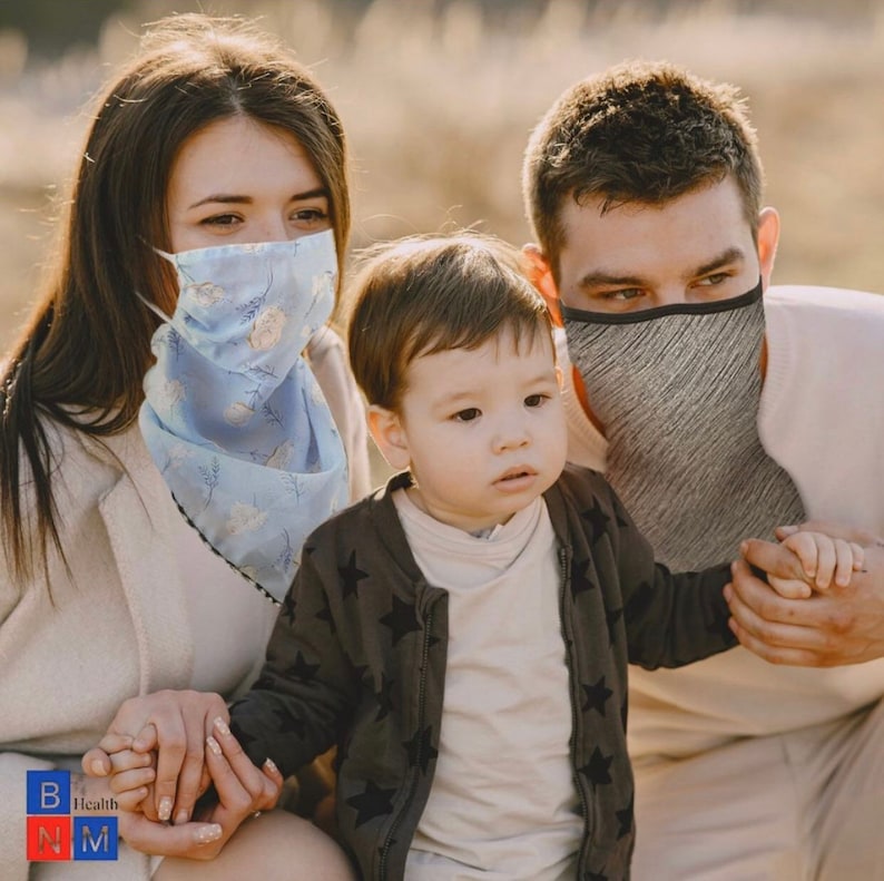 BANDANA FACE SCARF - Chiffon Face Mask - Gaiter Scarf Mask - Ear Loop Bandana - Women Scarf Mask - Reusable Face Cover