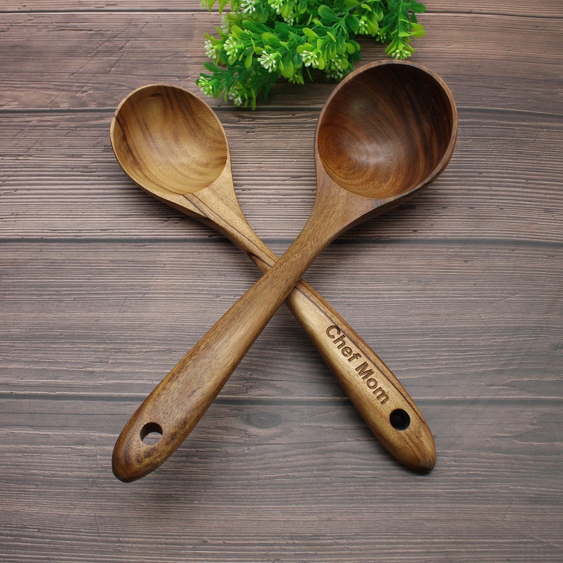 Personalized Wooden Soup Ladle: Engraved Kitchen Utensil, Wooden Spoon,Chef Gift
Analyze listing