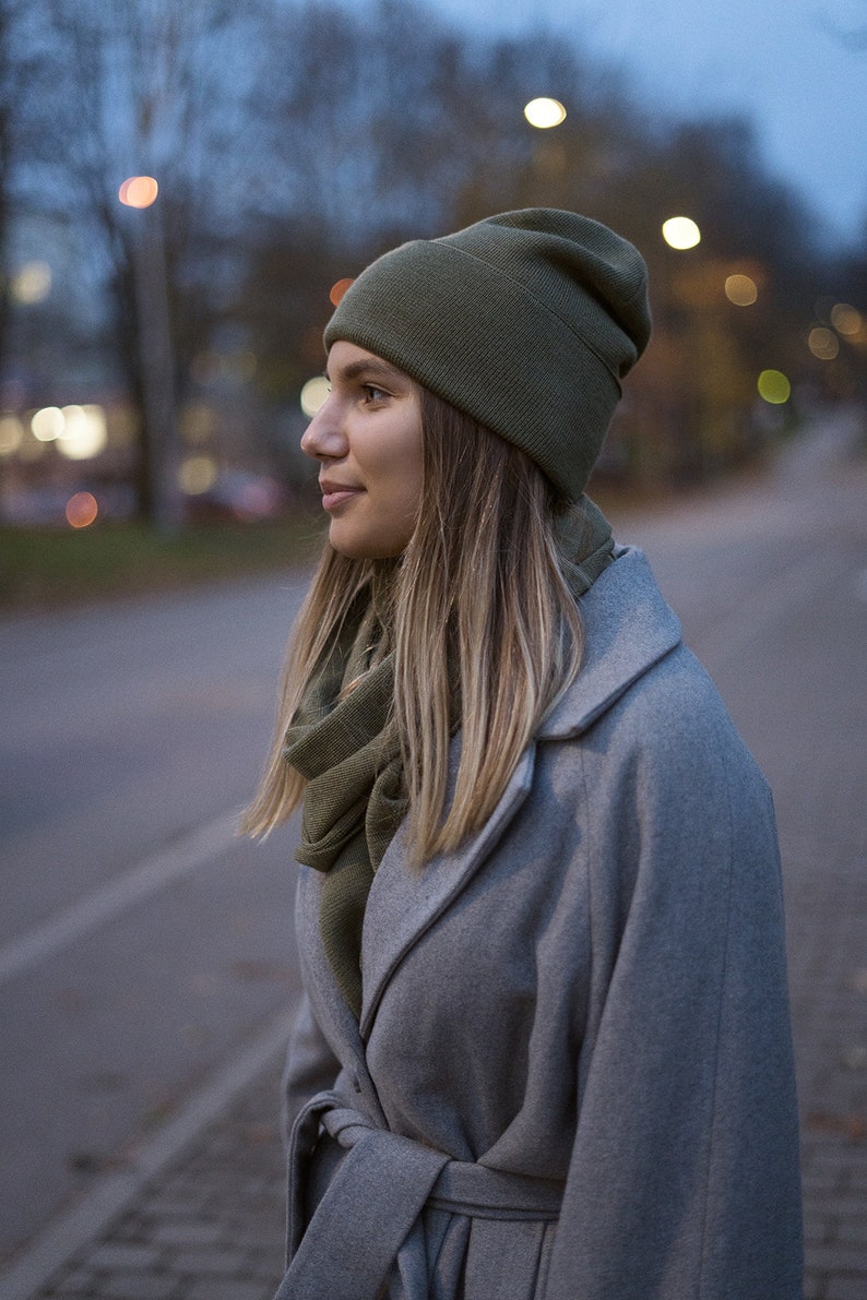 Hand-knitted Merino Set: Hat & XXL Scarf – Warm, Stylish and Unisex