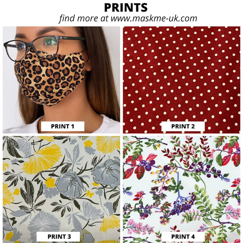 Best Face Mask For Glasses - Reusable Anti-fog Face Mask - 100% Cotton Protective Unisex Face Mask UK - Nose Wire For Glasses Wearers 2025