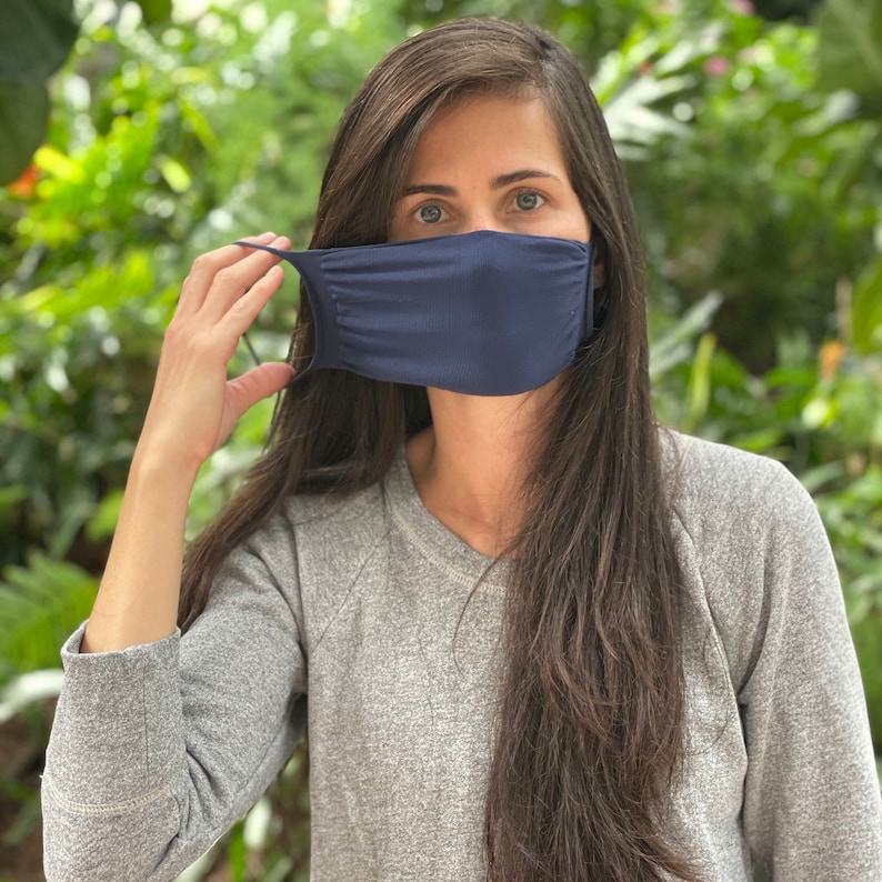 Face Mask - nylon spandex Mask - Washable Mask - Filter pocket - sport mask Mask - breath easy Mask- great for workout mask - MADE IN USA