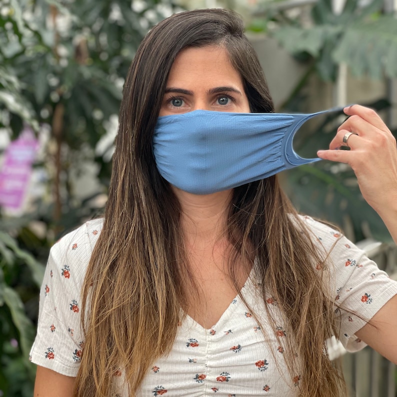 Face Mask, workout mask, mask for autism sensory, Filter pocket, gray black navy pink green sky blue Mask, Reusable Mask, - MADE IN USA