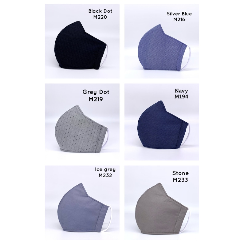 UK BREATHABLE Triple Layer Face Mask, Triple Layer Filter, Adjustable Soft Round Strap. Premium Fabric Cloth Face Mask. Washable Face Mask