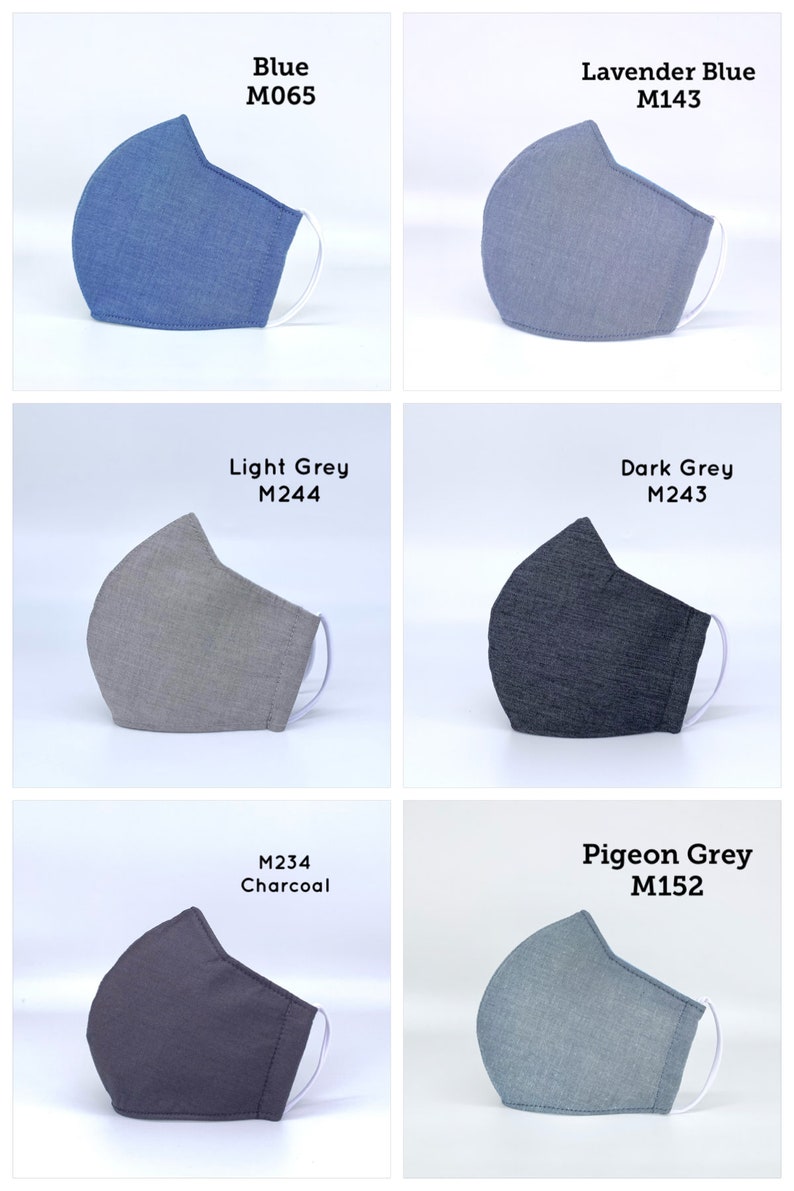 UK BREATHABLE Triple Layer Face Mask, Triple Layer Filter, Adjustable Soft Round Strap. Premium Fabric Cloth Face Mask. Washable Face Mask