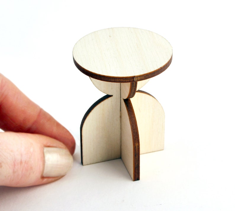 HERA Stool / Side Table (2 sizes) - Modern Miniature Furniture
