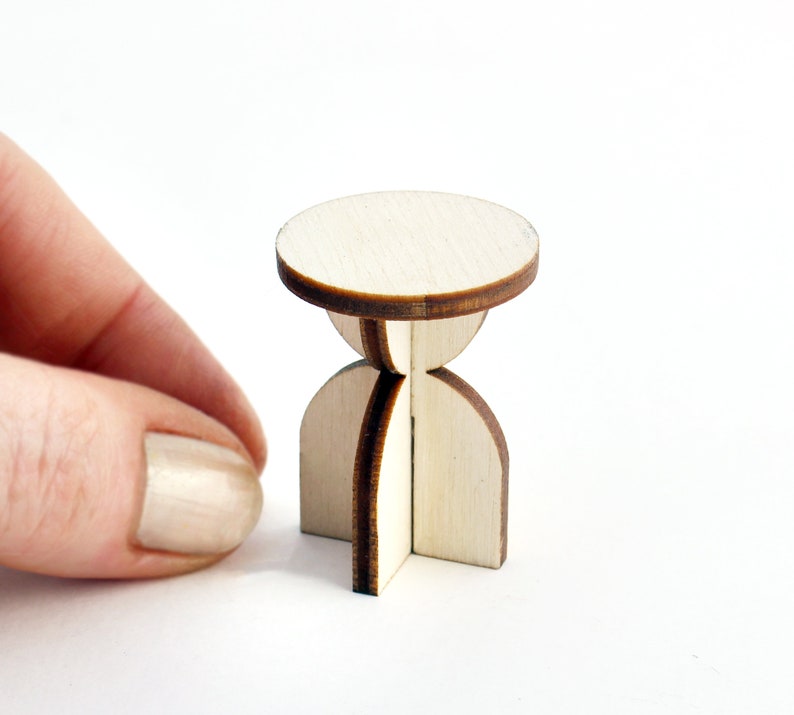 HERA Stool / Side Table (2 sizes) - Modern Miniature Furniture
