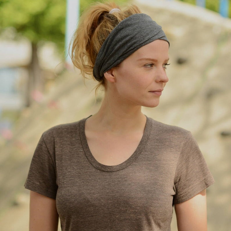 100% Organic Cotton Headband, Made in Japan, Womens Headband, Mens Headband, Chemo Headband, Wide Hair Band, Head Wrap, Japanese Fashion