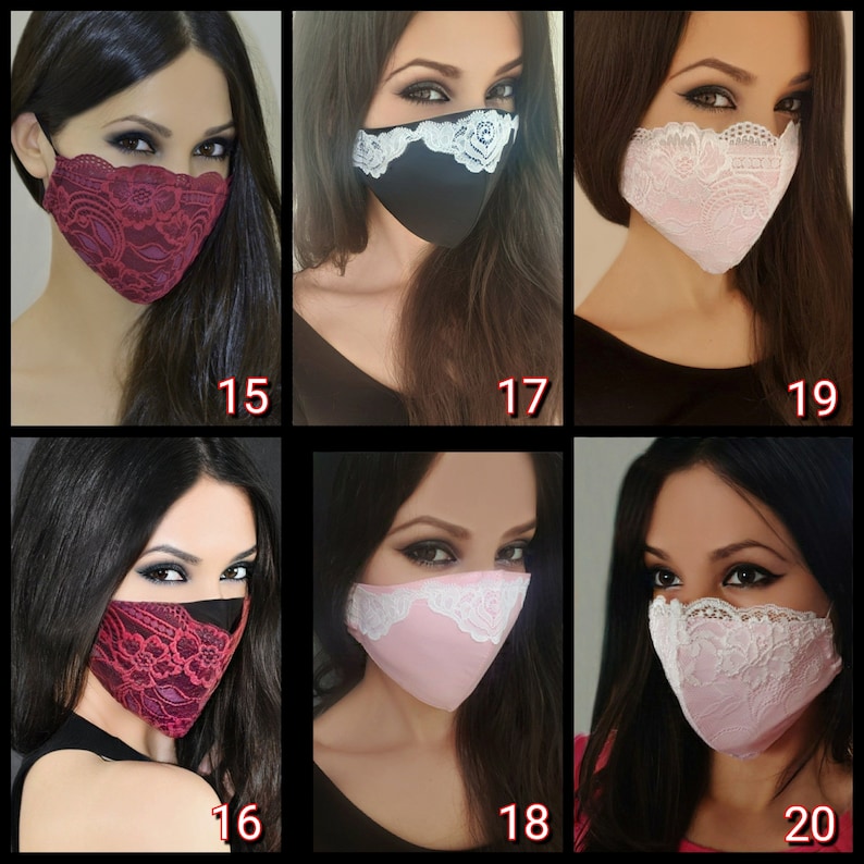 Lace Face Mask / Designer Face Mask / Cotton Face Mask / Wedding Face Mask / Fashion Face Mask / Washable Face Mask / Reusable Face Mask