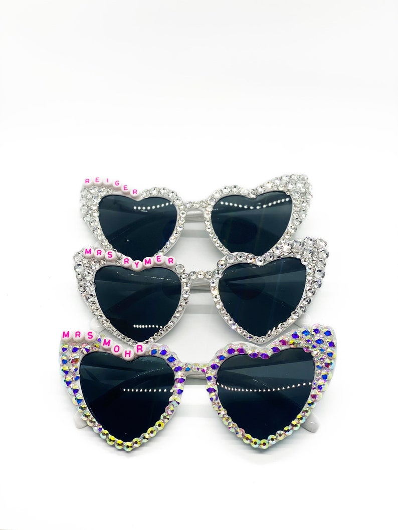 Bride bachelorette party sunglasses| customized| personalized bridal| rhinestone wedding accessories