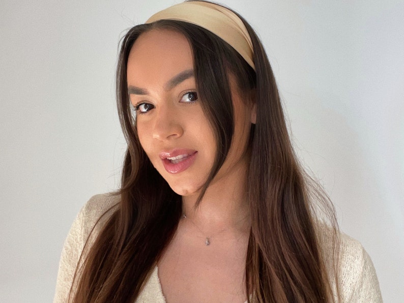 Silk Headband, Wide Hairband, Hair accessories for women, Yoga headband, Stylish Hairbands, Headband Trend,IT Girl Hairstyle