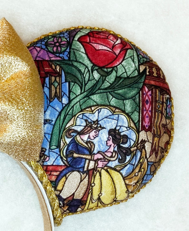 Beauty & The Beast Mouse Ears, Belle Ears, Mouse Ears, Belle, Beast, Beauty and the Beast Disney Ears, Belle Disney Ears