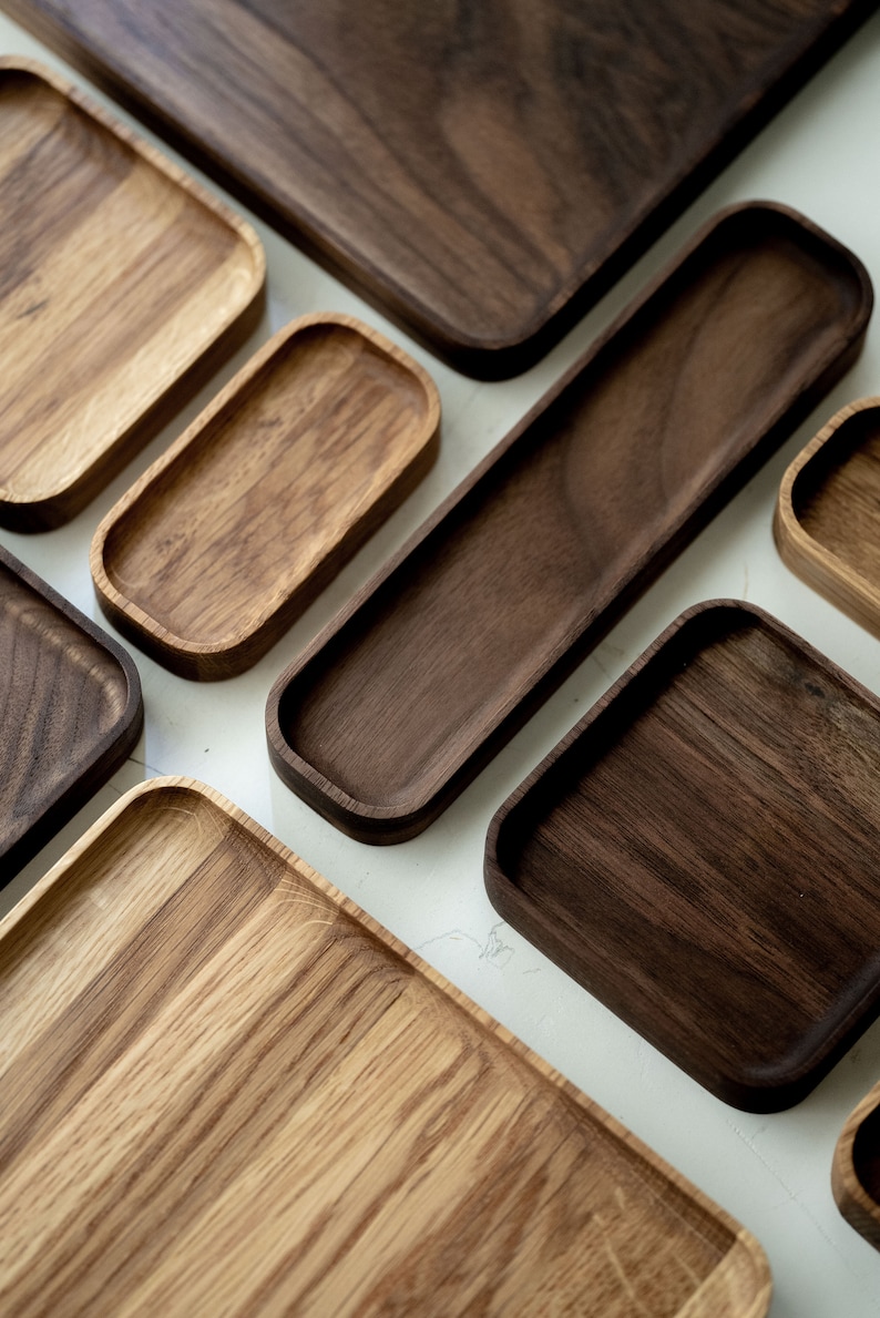 Solid White Oak MØD Desk Tray: Modular Valet/Jewelry Tray
