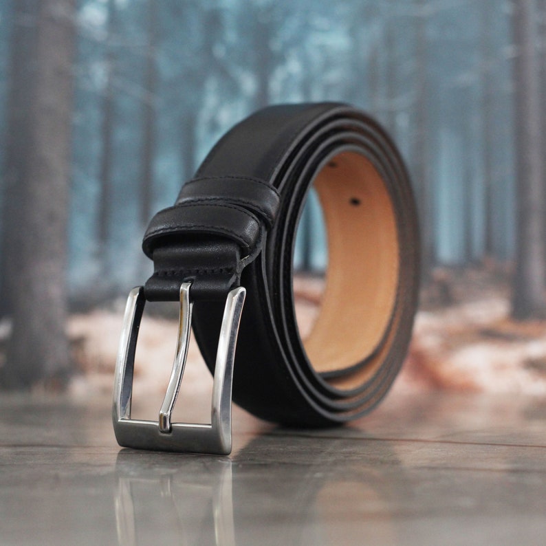 Customizable Classic Real Leather Belt - Personalized Men's Belt - Genuine Leather, Handmade, Father's Day, Birthday, Anniversary Gift