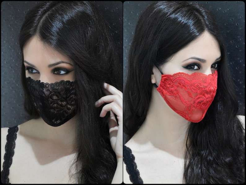 Single Layer Lace Mask/ Breathable Face Mask/Thin Mask/Sheer Lace Mask/Airy Mask/Light Face Mask/Mesh Face Covering/Lightweight Cooling Mask