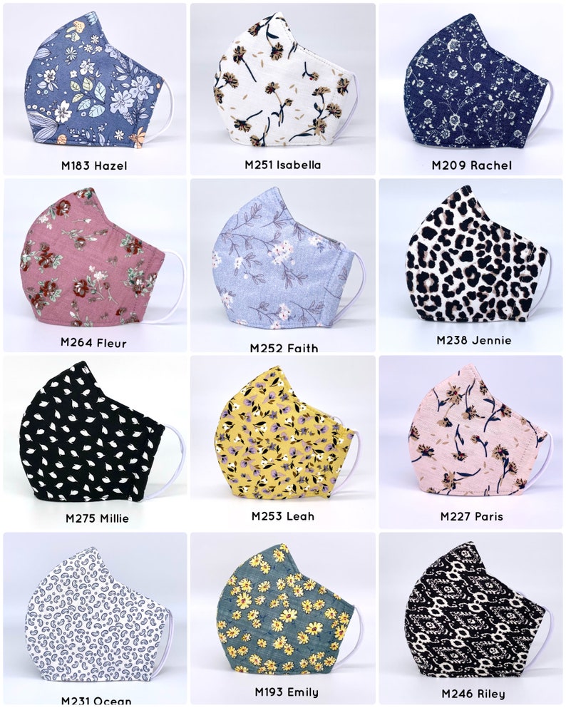 UK BREATHABLE Triple Layer Face Mask, Triple Layer Filter, Adjustable Soft Round Strap. Premium Fabric Cloth Face Mask. Washable Face Mask