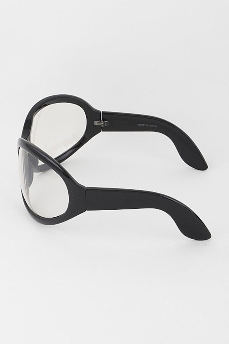 90s Deadstock Bug Eye Sunglasses: Rave Goth Rocker Style