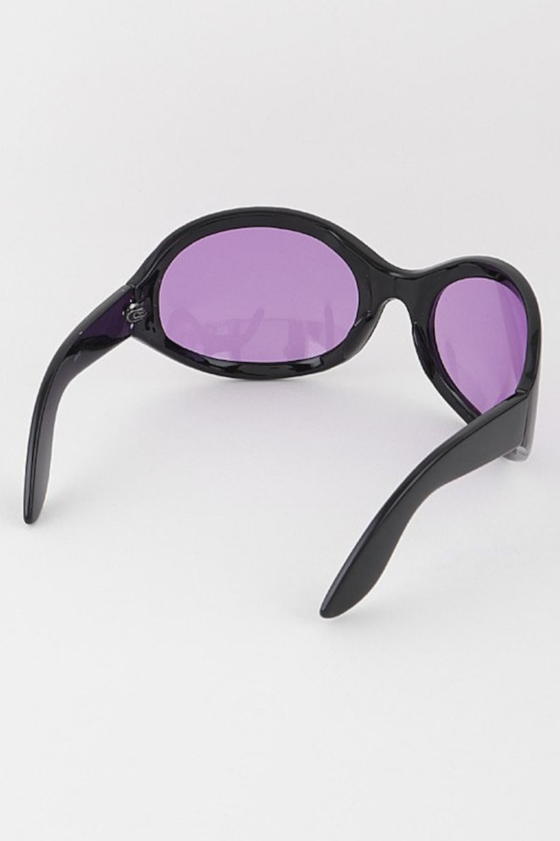 90s Deadstock Bug Eye Sunglasses: Rave Goth Rocker Style