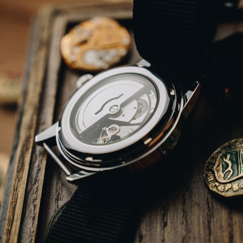 Sputnik "Day - Night" 24 Hour Vintage watch, Automatic Mens wrist watch. Vintage shop, Unique gift, Mechanical watches, Gift for him