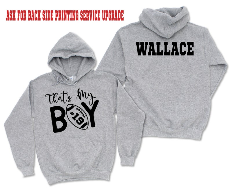 That's My Boy Hoodie, My Boy Football Hoodie, Glitter Football Hoodie, Custom Football Hoodie,Football Lover Hoodie, Football Mom Hoodie