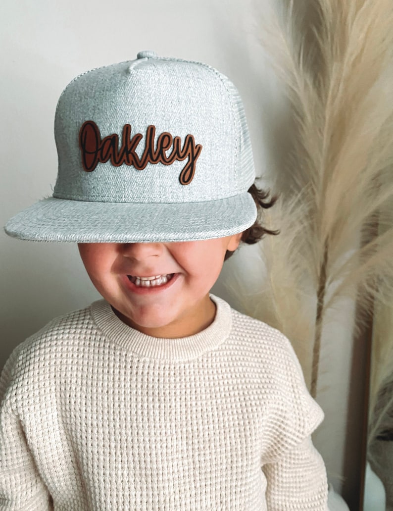 Personalized Leather Patch Snapback Hat: Custom Infant, Toddler, Youth
Analyze listing