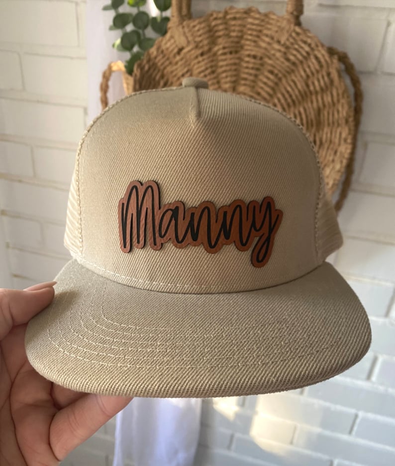 Personalized Leather Patch Snapback Hat: Custom Infant, Toddler, Youth
Analyze listing