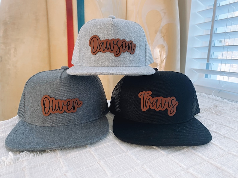 Personalized Leather Patch Snapback Hat: Custom Infant, Toddler, Youth
Analyze listing