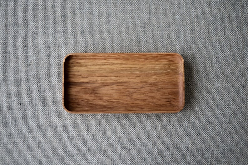 Solid White Oak MØD Desk Tray: Modular Valet/Jewelry Tray
