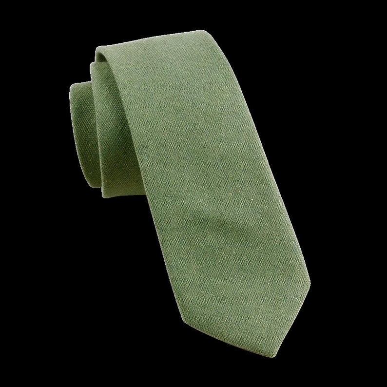 SAGE GREEN Skinny Tie 2.36" green Mytieshop | Wedding ideas | Floral print ties | wedding ties | neckties wedding | Groomsmen and groom