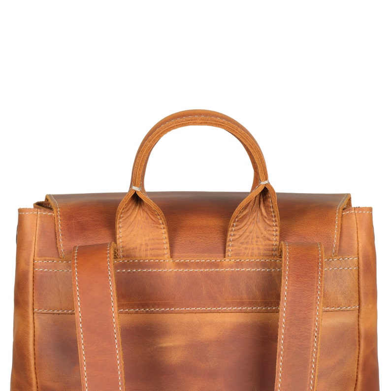 Handcrafted Top Grain Leather Backpack, Weather-Resistant Hiking, Women & Men Purse, Unisex, Vintage Laptop Valley Backpack